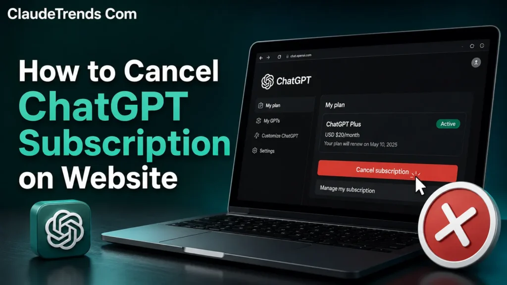 How to Cancel ChatGPT Subscription on Website