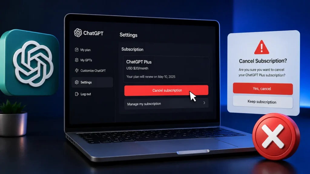 How to Cancel ChatGPT Subscription on Website