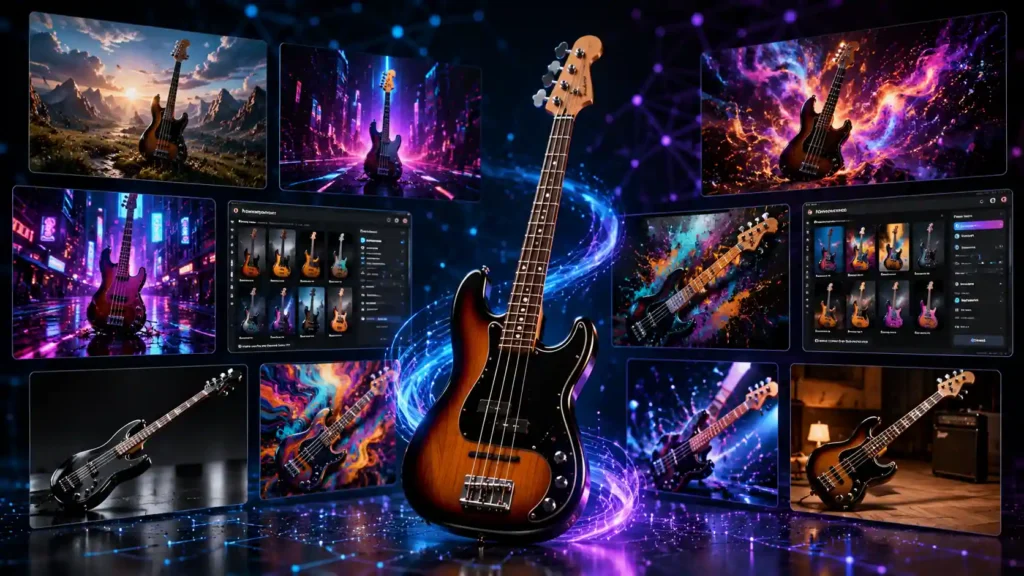 Best AI Bass Guitar Image Generator