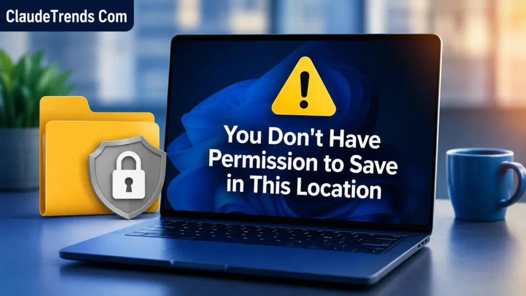 You Don't Have Permission to Save in This Location