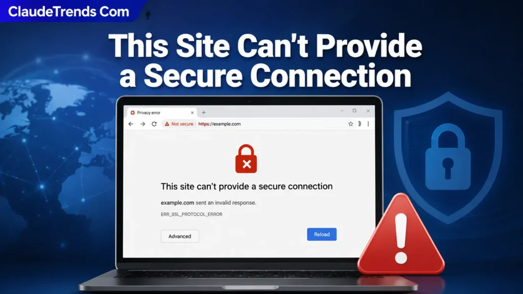 This Site Can't Provide a Secure Connection